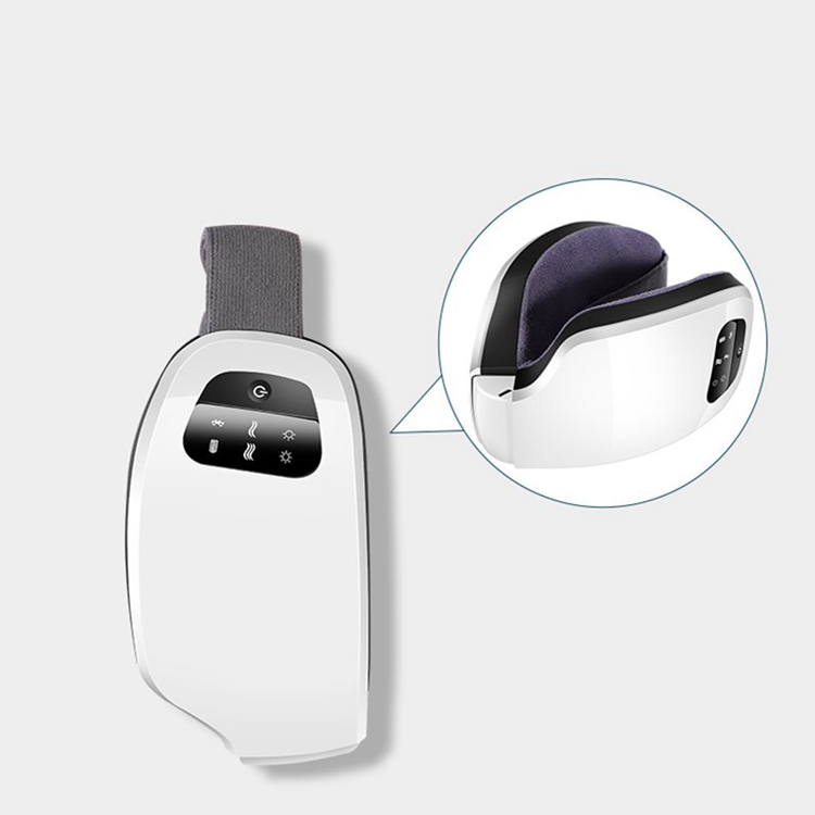 Nano far-infrared intelligent vision restoration instrument heat eye massager device with music function